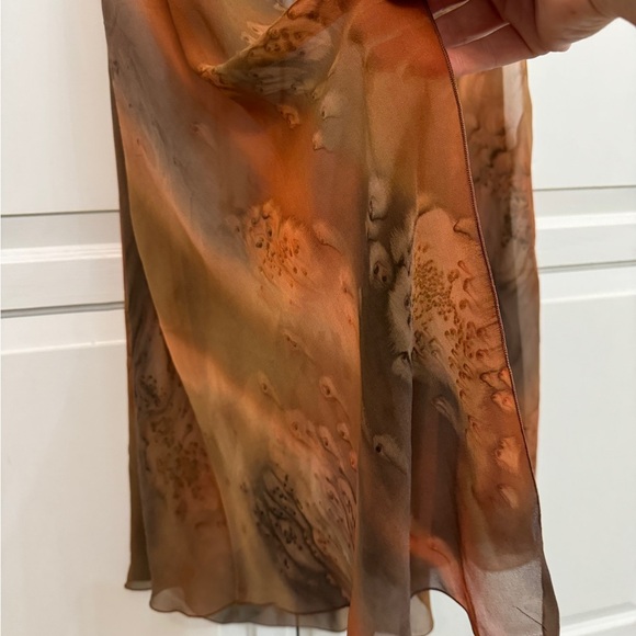 Elegant Sheer Women's Open Tank Top in Warm Tones 100% silk. Rare piece. - Picture 3 of 6